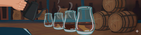 Whiskey barrel-aged whole bean coffee from The Prime Barrel Reserve Roast Program