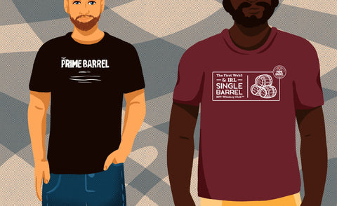 The Prime Barrel whiskey club merchandise, t-shirts, hoodies and apparel