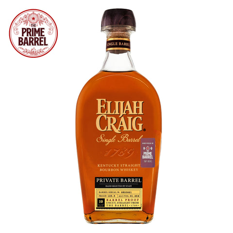 Elijah Craig 10 Years Old "Stolen Base" Single Barrel Kentucky Straight Bourbon Whiskey The Prime Barrel Pick #140