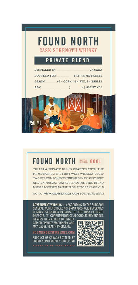 Found North x The Prime Barrel "First Date" Private Whiskey Blend