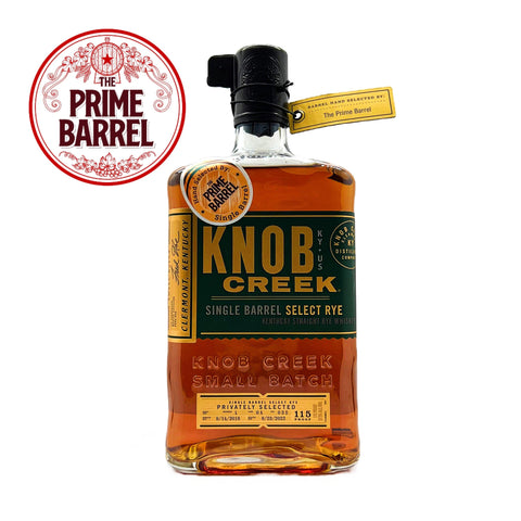 Knob Creek "Get Rye Tonight" 6 Year Old Single Barrel Kentucky Straight Rye Whiskey The Prime Barrel Pick #47
