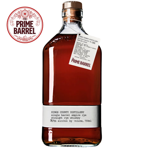 Kings County Distillery "Empire State Of Mind" Private Barrel Empire Rye The Prime Barrel Pick #116