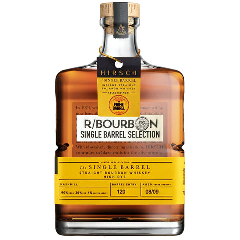Hirsch 8 Year Old Single Barrel Straight High Rye Bourbon The Prime Barrel x R-Bourbon Pick