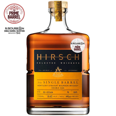 Hirsch 10 Year Old Single Barrel Double Oaked Kentucky Straight Bourbon The Prime Barrel x R-Bourbon Pick