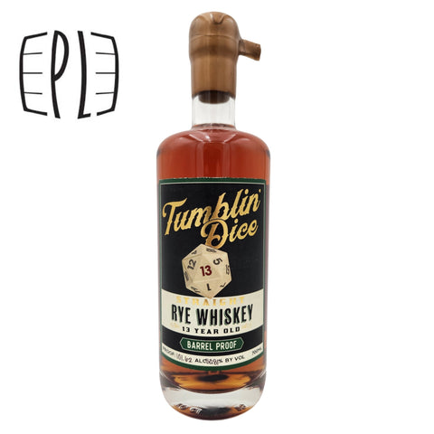 Tumblin Dice 13 Year Single Barrel "PLDC" Rye Straight Whiskey