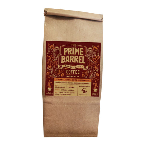 The Prime Barrel x 4th Level Roasters Guatemala Cattuai Collab Barrel Aged Whole Bean Coffee