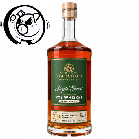 Starlight Distillery Aged 5 Years Single Barrel Indiana Straight Rye Whiskey TheHateDust Pick