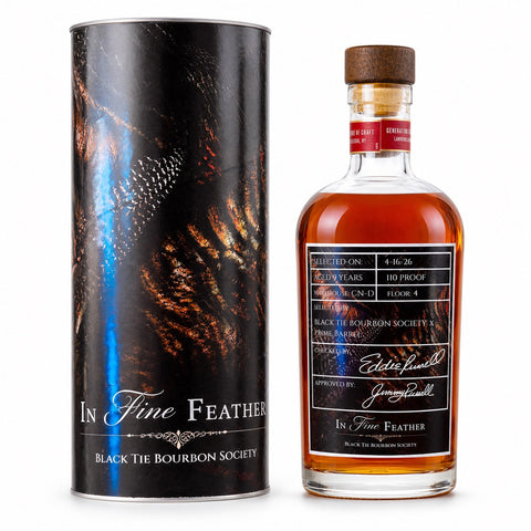 Russell's Reserve The Prime Barrel x BTBS Pick "In Fine Feather" Tube & Label Set