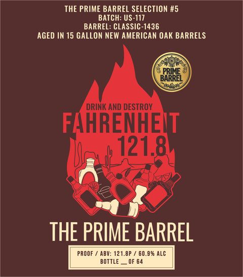 Selection #5: Del Bac "Fahrenheit 121.8" American Single Malt Sticker