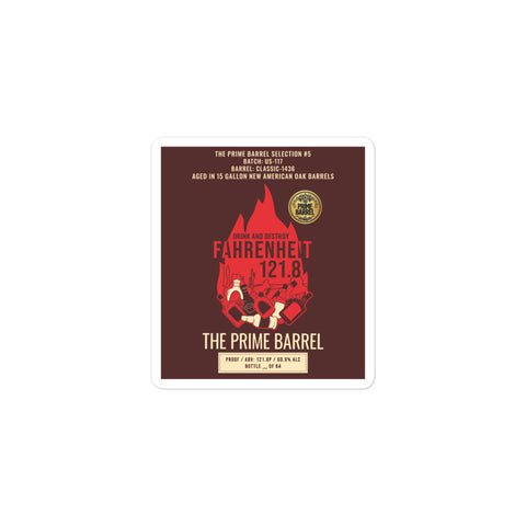 Selection #5: Del Bac "Fahrenheit 121.8" American Single Malt Sticker