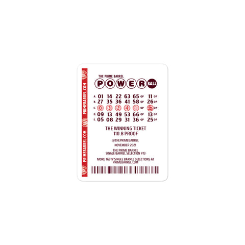 Selection #13: Maker’s Mark ”The Winning Ticket” Private Select Sticker