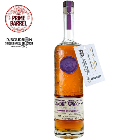 Smoke Wagon Private Barrel 6 Year Old Straight Rye Whiskey The Prime Barrel x R-Bourbon Pick - De Wine Spot | DWS - Drams/Whiskey, Wines, Sake