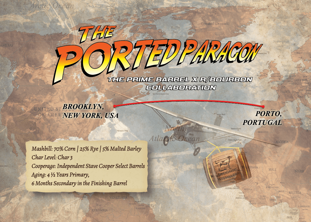 Taconic Distillery "The Ported Paragon" Collaboration Dutchess Private Reserve Straight Bourbon Whiskey Port Barrel Finish
