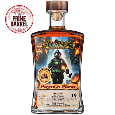 Art of The Spirits "Heroes" 19 Year Old Wheated Single Barrel Bourbon The Prime Barrel Pick #105 bottle