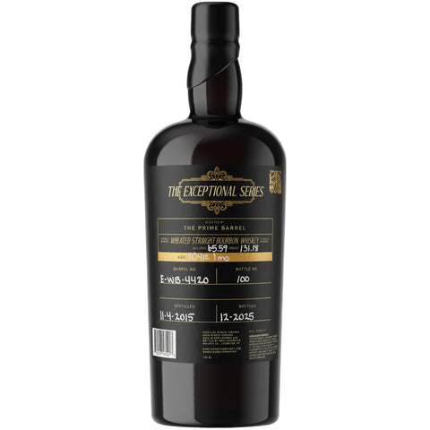 Rare Character "Wheat Dreams" Whiskey Company The Exceptional Series 10 Years Old Single Barrel Wheated Straight Bourbon Whiskey The Prime Barrel Pick #152
