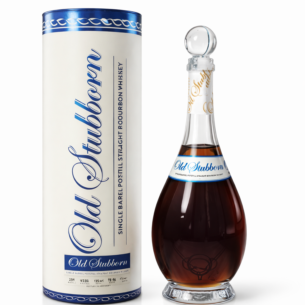 Rising Tide Spirits Old Stubborn Single Barrel Wheated Potstill Straight Bourbon Whiskey