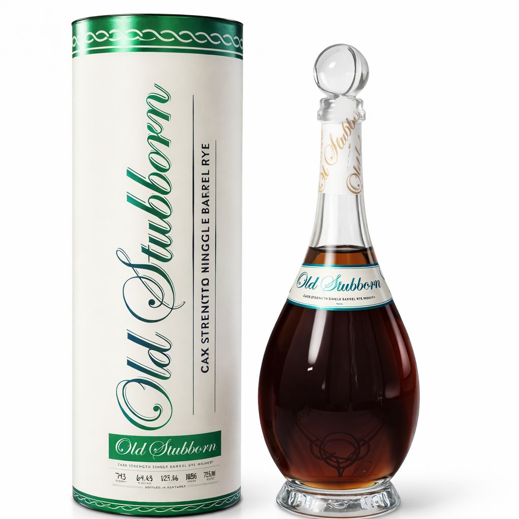 Rising Tide Spirits Old Stubborn Cask Strength Single Barrel Rye bottle