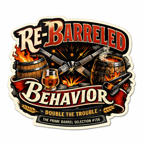 Selection #156: Old Zach "Re-Barreled Behavior" Single Barrel Sticker