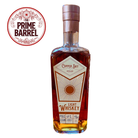 Copper Sky Distillery "Buzzed LIGHT year" 19 Year Old Single Barrel Light Whiskey The Prime Barrel Pick #96