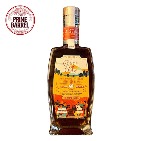 Corbin Cash Aged 9 Years "Communal" Single Barrel Merced Rye Whiskey The Prime Barrel Pick #142