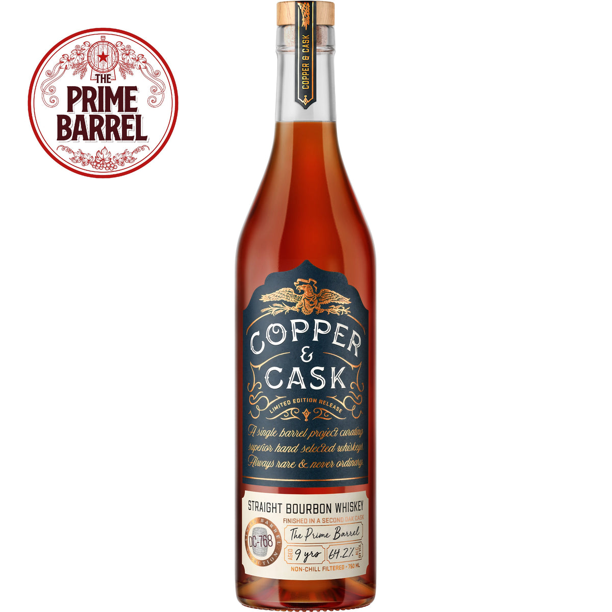 Copper & Cask 9 Years Old “TerRIFFic” Straight Bourbon Finished in a Second Oak Cask The Prime Barrel Pick #115 bottle