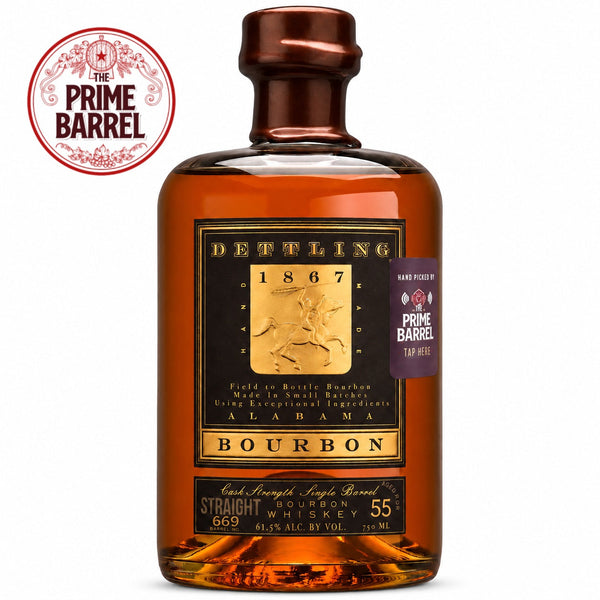 Dettling The Bourbon Bistro Second Serving 55 Month Cask Strength Bourbon Prime Barrel Pick #169 bottle