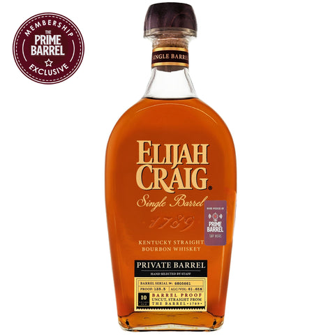 Elijah Craig 10 Years Old "Stolen Base" Single Barrel Kentucky Straight Bourbon Whiskey The Prime Barrel Pick #140