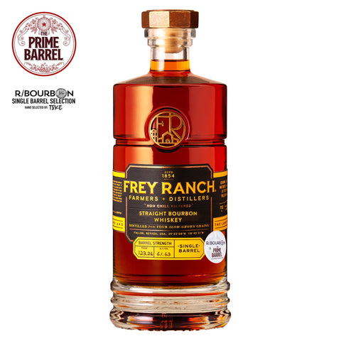 Frey Ranch Four Grain Single Barrel Cask Strength Bourbon The Prime Barrel x R-Bourbon Pick