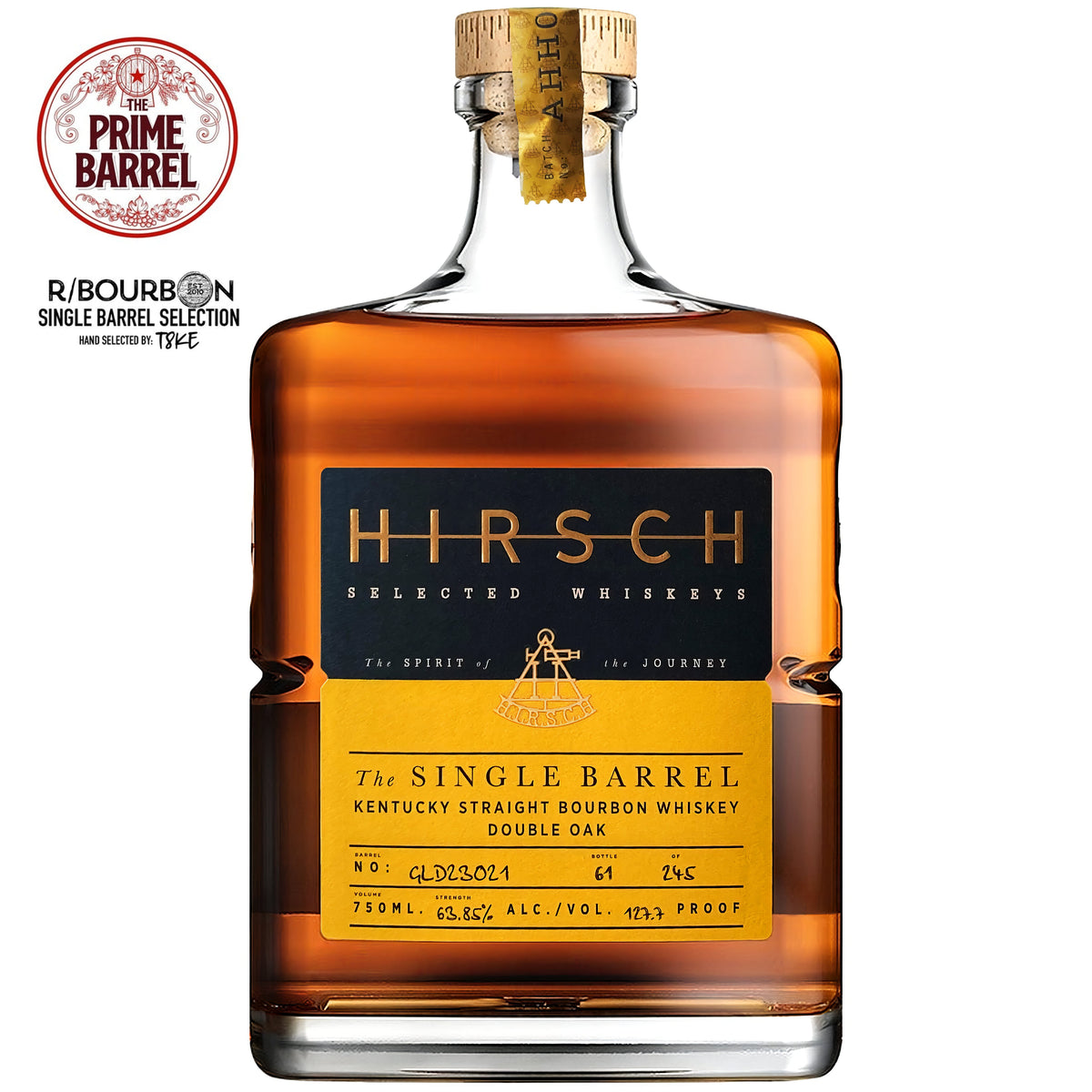 Hirsch 8 Year Old "If you Willett, it will come" Single Barrel High Rye Bourbon The Prime Barrel x R-Bourbon Pick bottle