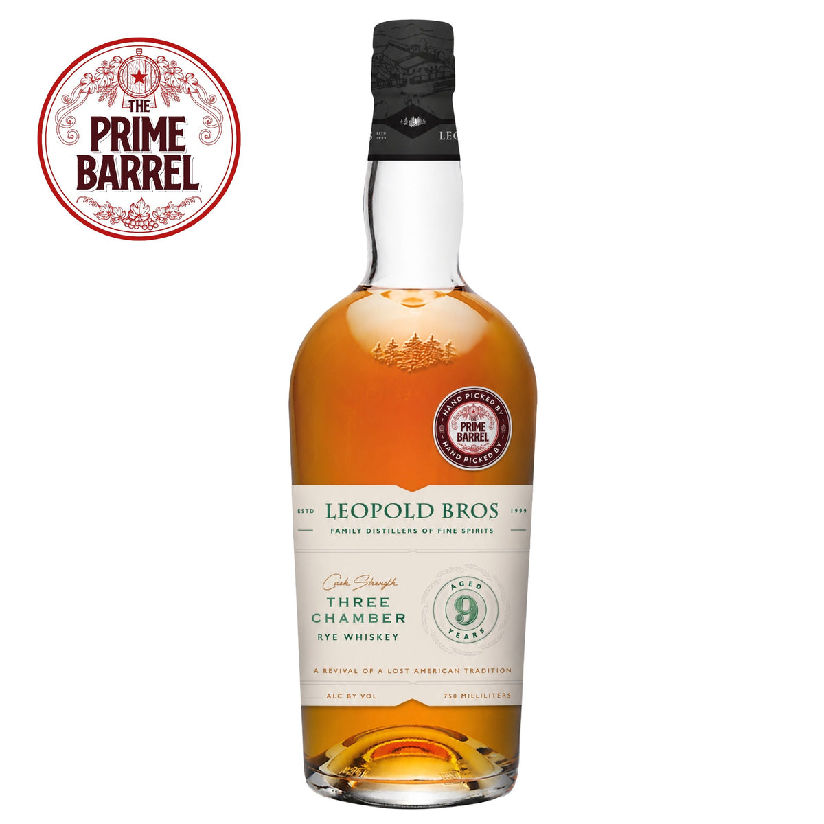 Leopold Bros. "The Ryevivalist" 9 year Three Chamber Single Barrel Rye Whiskey The Prime Barrel Pick #160