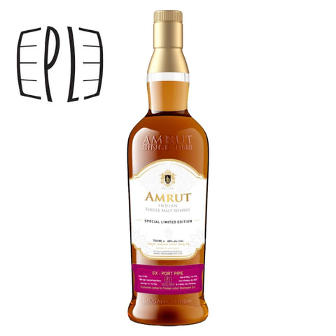 Amrut Cask Strength 8 Year Port Pipe Aged  ‘Private Cask X PLDC Exclusive’ Indian Single Malt Whisky