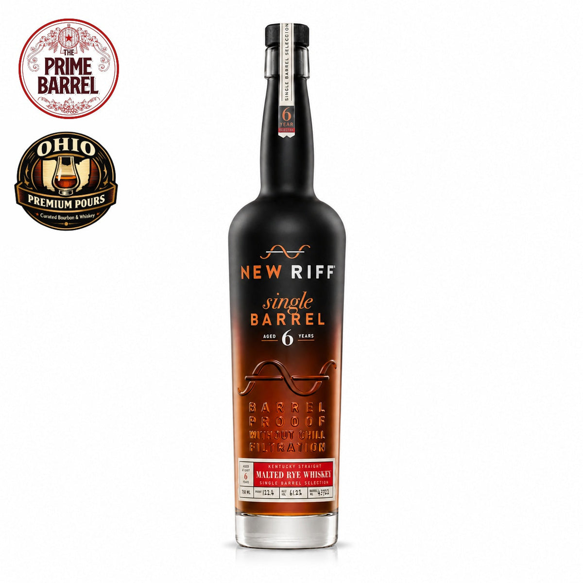 New Riff Distilling  6-Year Malted Rye “Riff Astley” Single Barrel Whiskey The Prime Barrel x Ohio Premium Pours Pick