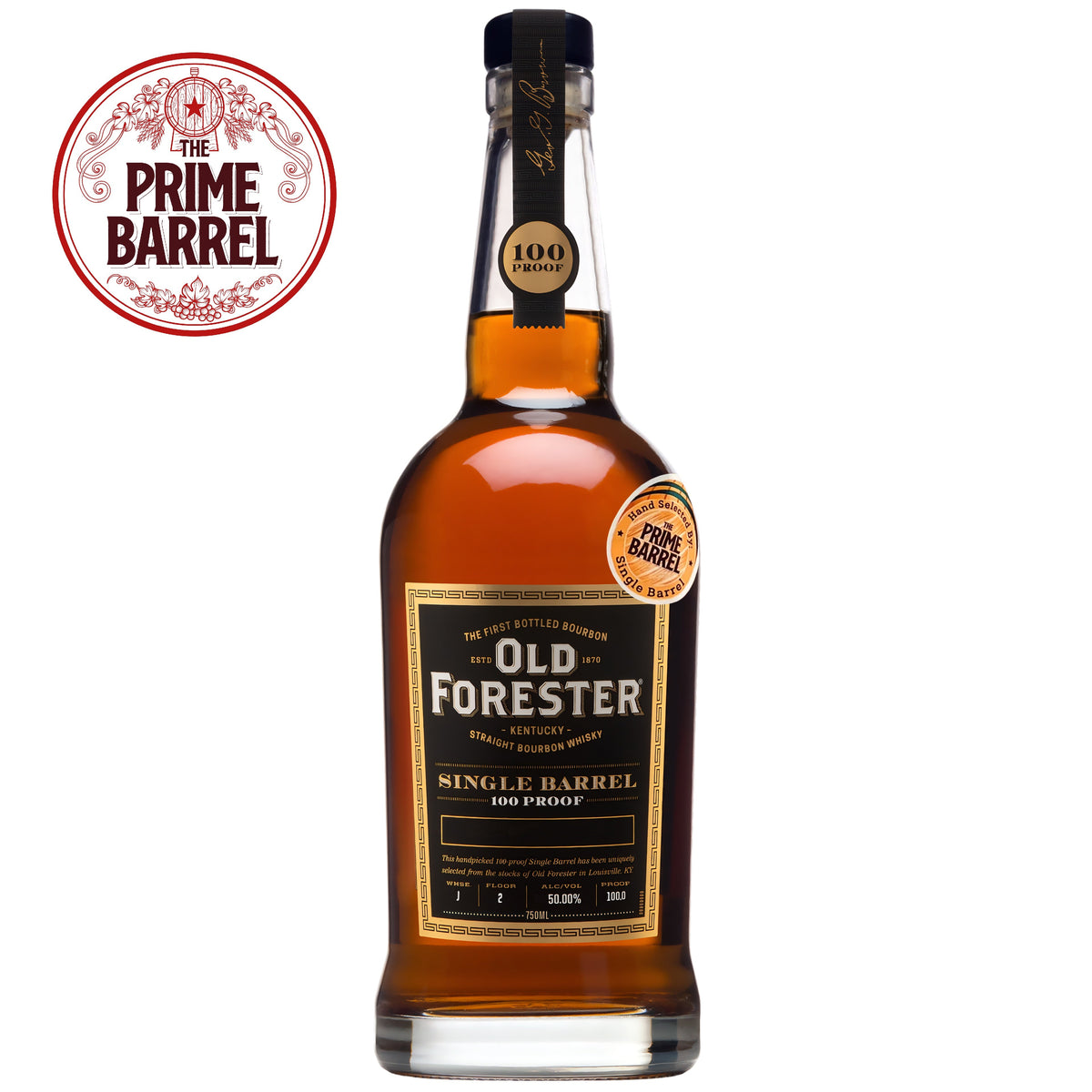 Old Forester "Centurion" 100 Proof Single Barrel Kentucky Straight Bourbon Whiskey The Prime Barrel Pick #90
