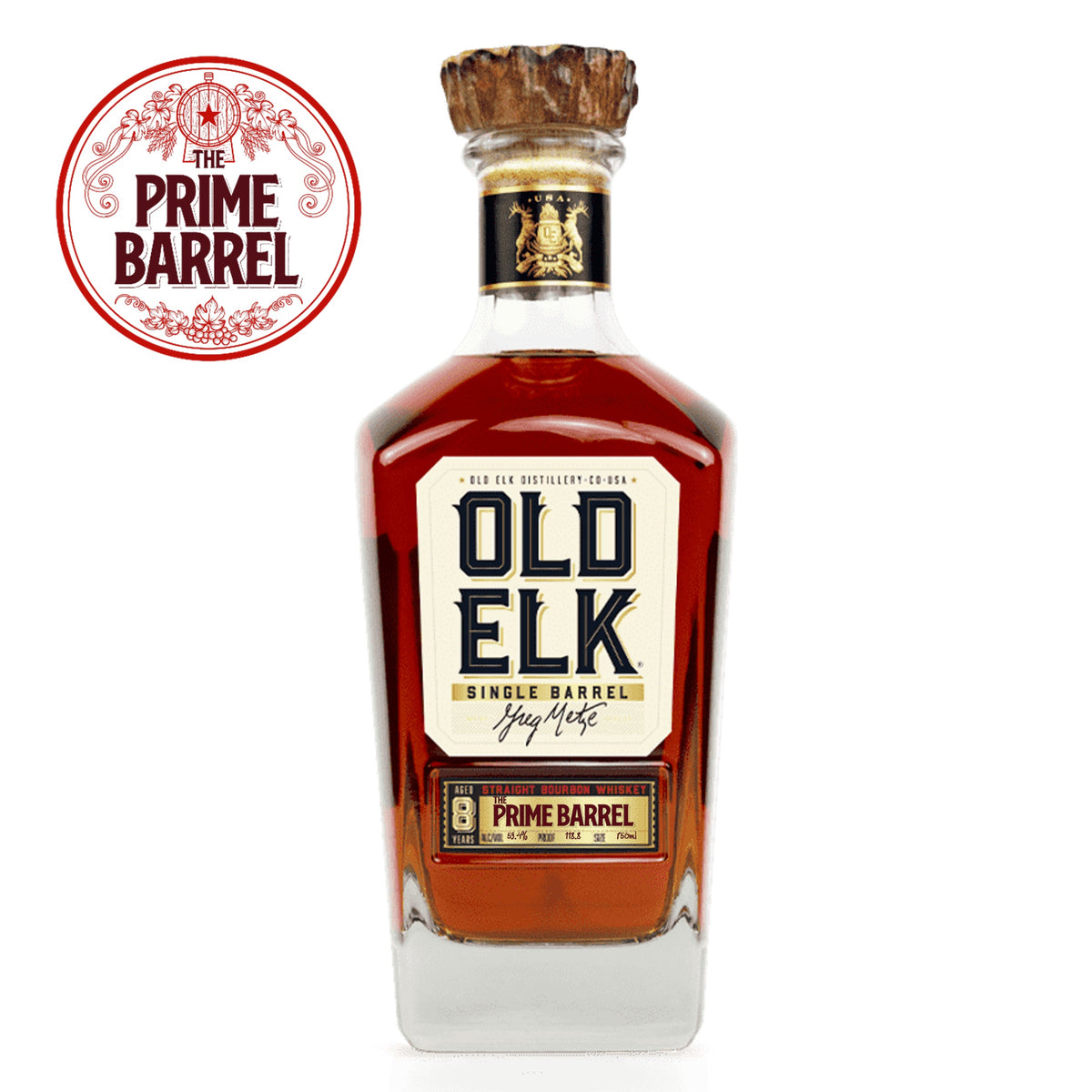 Old Elk “Ron Wheatley” 8 Year Old Wheated Single Barrel Bourbon The Prime Barrel Pick #85 bottle