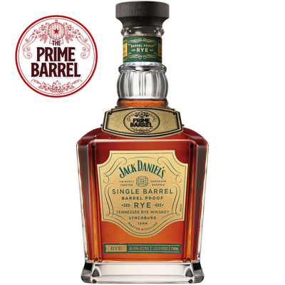 Jack Daniel’s Barrel Proof "As Good As It Gets" Single Barrel Tennessee Rye Whiskey The Prime Barrel Pick #97 bottle