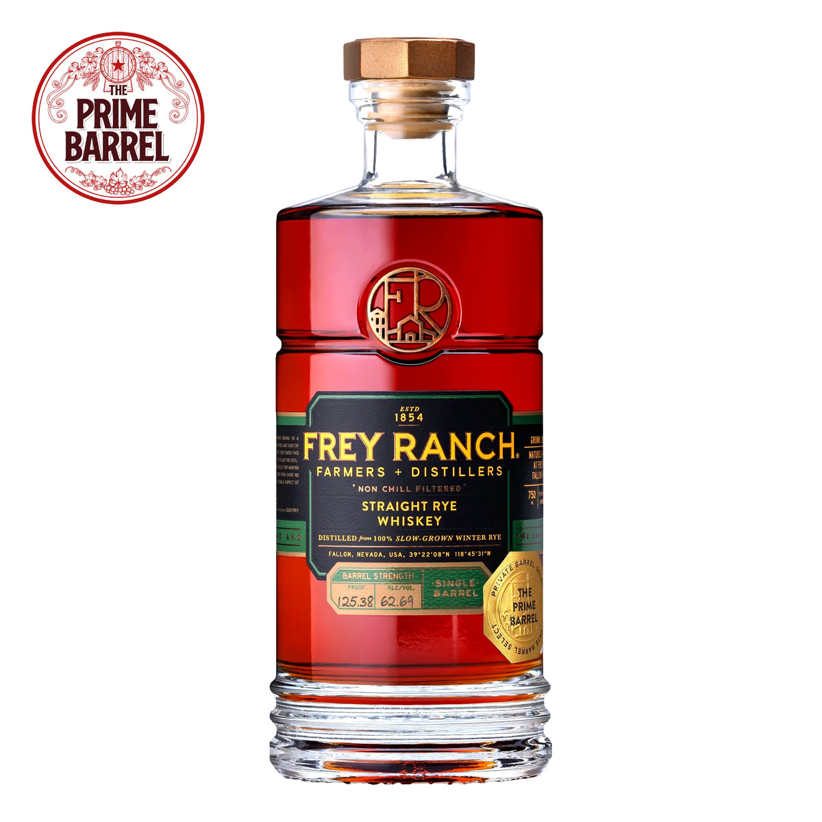 Frey Ranch "Jingle All The Frey" Cask Strength Single Barrel Rye Whiskey The Prime Barrel Pick #146