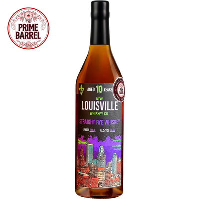 New Louisville Whiskey Co 10 Years Old "The Great Rye-Veal" Straight Rye Whiskey The Prime Barrel Pick #133