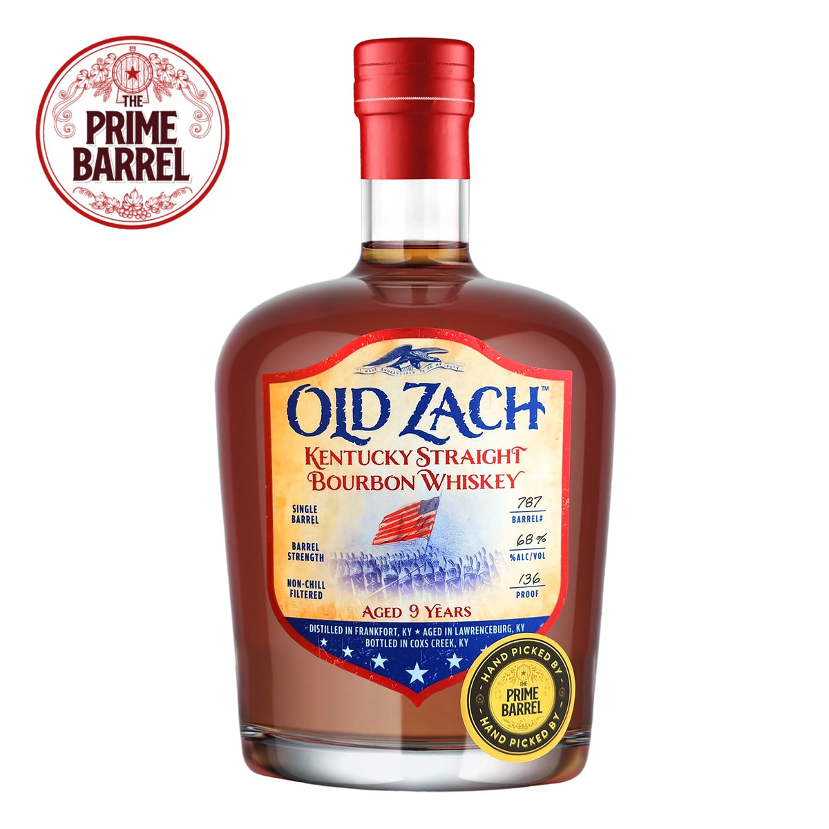 Old Zach “Re-Barreled Behavior” 9 Years Cask Strength Single Barrel Straight Bourbon Whiskey The Prime Barrel Pick #156 bottle