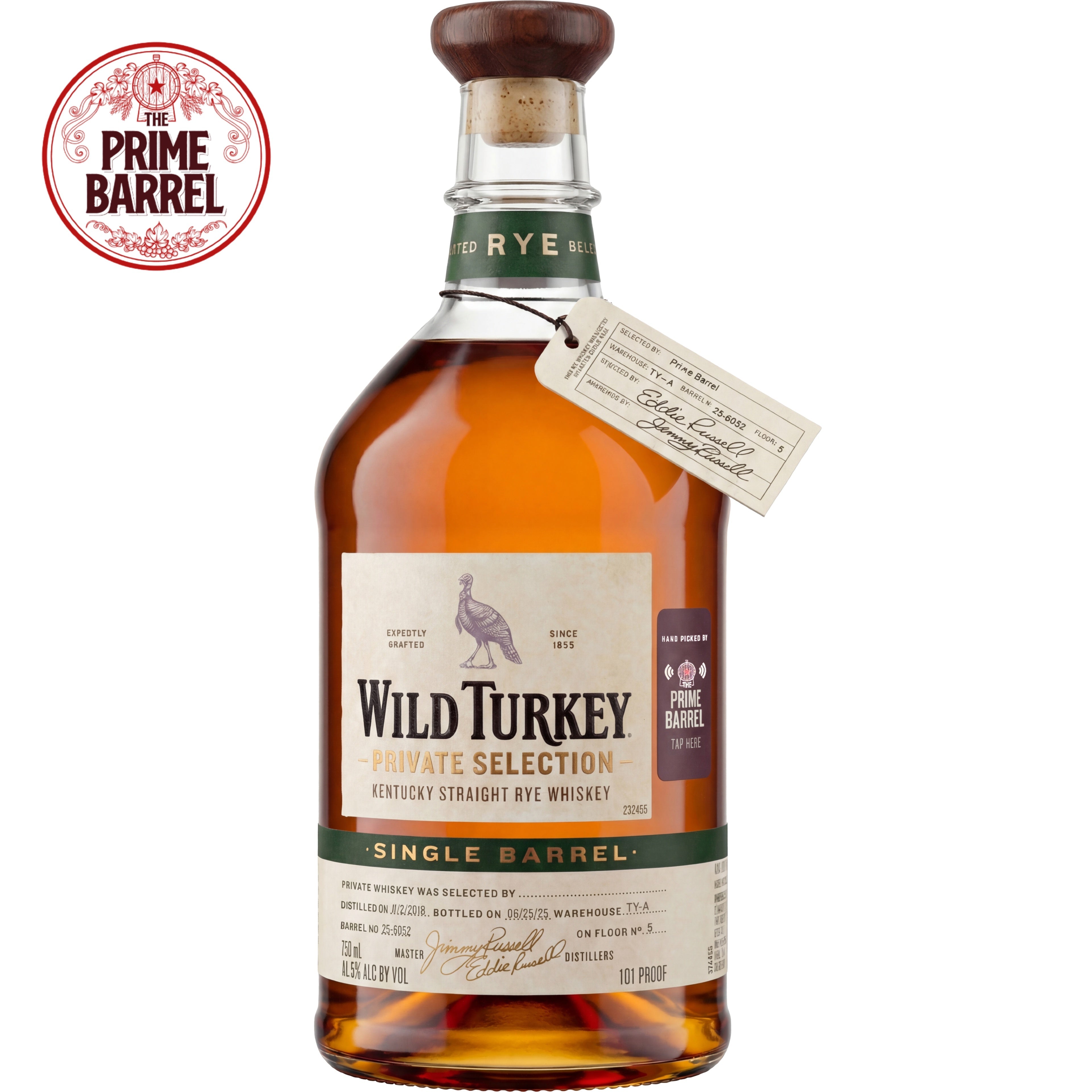 Wild Turkey Rye Single Barrel 6 Year - Prime Barrel Pick #150 – Prime ...