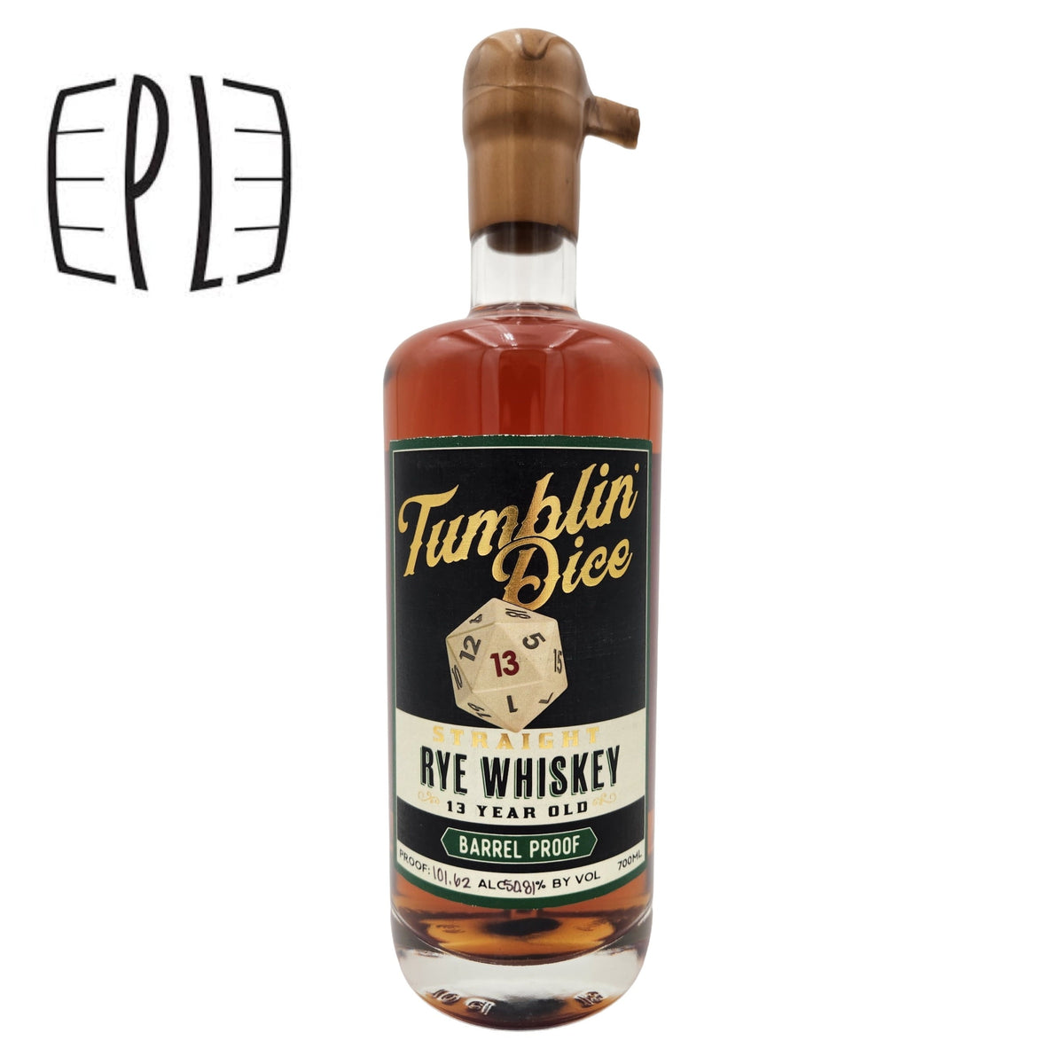 Tumblin Dice 13 Year Single Barrel "PLDC" Rye Straight Whiskey