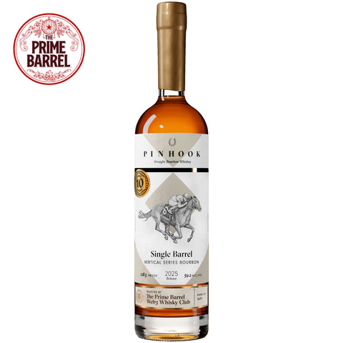 Pinhook 10 Years Old "Kingpin" Single Barrel Straight Bourbon Whiskey The Prime Barrel Pick #145