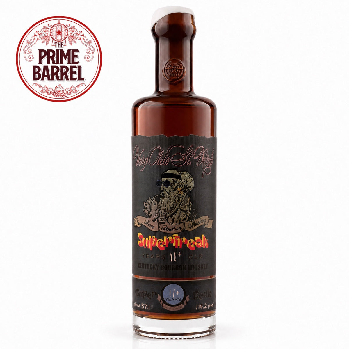 Very Olde St. Nick Super Freak 11 Years Old Kentucky Bourbon Whiskey The Prime Barrel Pick #165