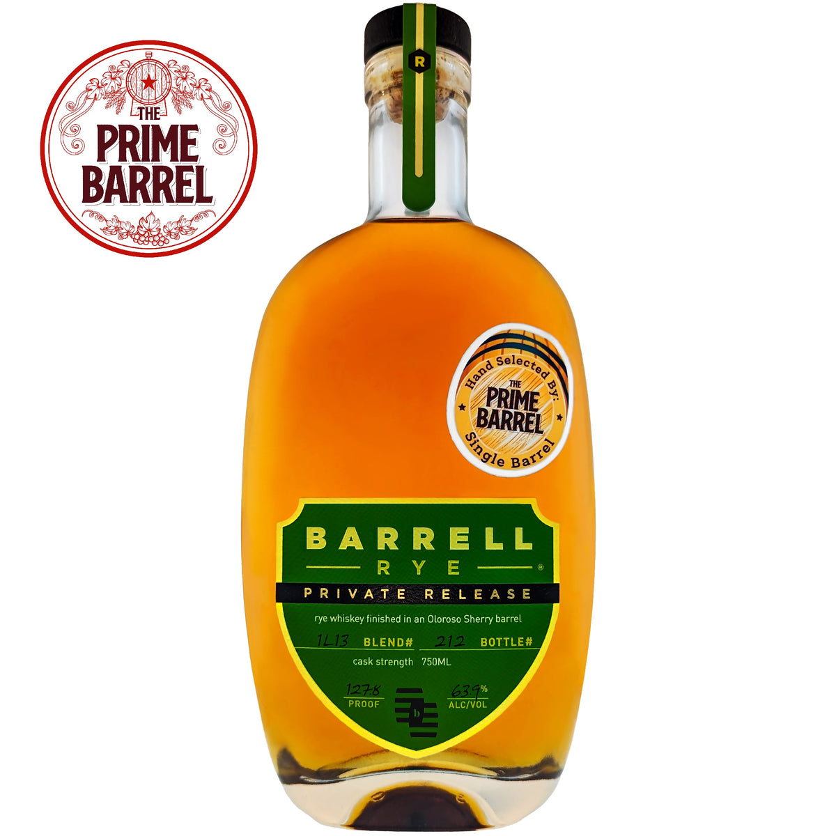 Barrell Craft Spirits Private Release "Cranky Kong" Rye Whiskey Finished in Oloroso Sherry Barrel The Prime Barrel Pick #74 bottle