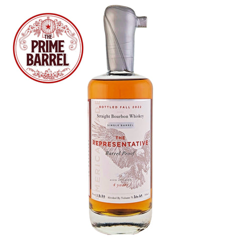 Representative "Elect To Enjoy" Barrel Proof Straight Bourbon Whiskey The Prime Barrel Pick #103