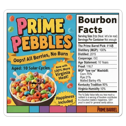 Selection #148: Reveries 10 year "Prime Pebbles" Barrel Sticker