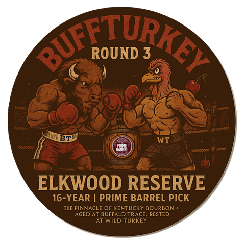 Selection #137: Elkwood Reserve 16 Year Old "Round 3" Barrel Sticker