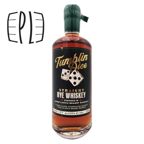 Tumblin Dice Apple Jack Finished 8 Year Single Barrel "PLDC" Rye Straight Whiskey