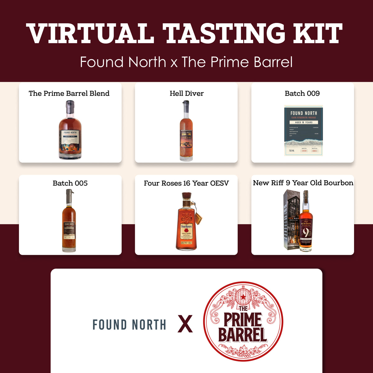 Found North x The Prime Barrel Exclusive Tasting Sample Set — enlarged photograph 2