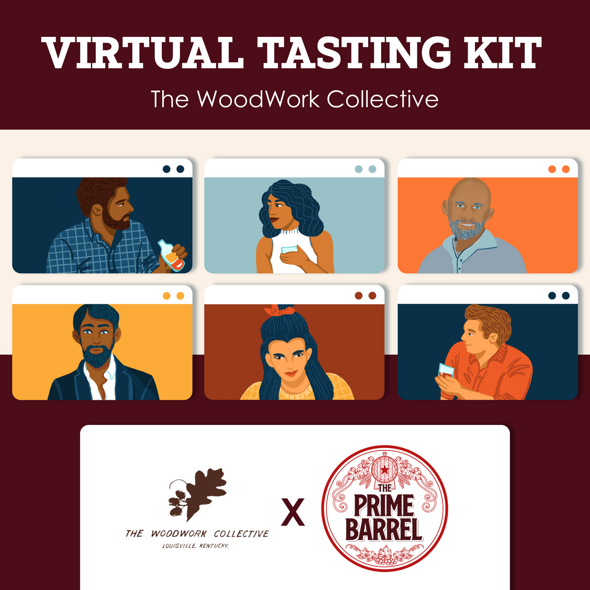 The Woodwork Collective Sample Set virtual tasting artwork — enlarged photograph 1