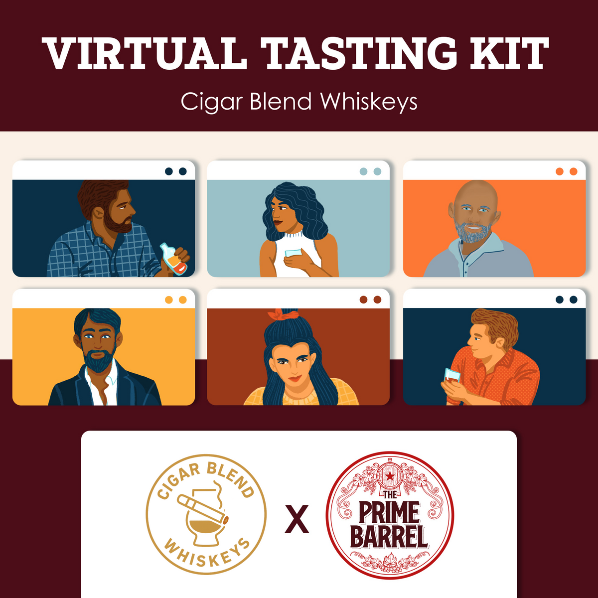 Cigar Blend Whiskeys Sample Set — enlarged photograph 1